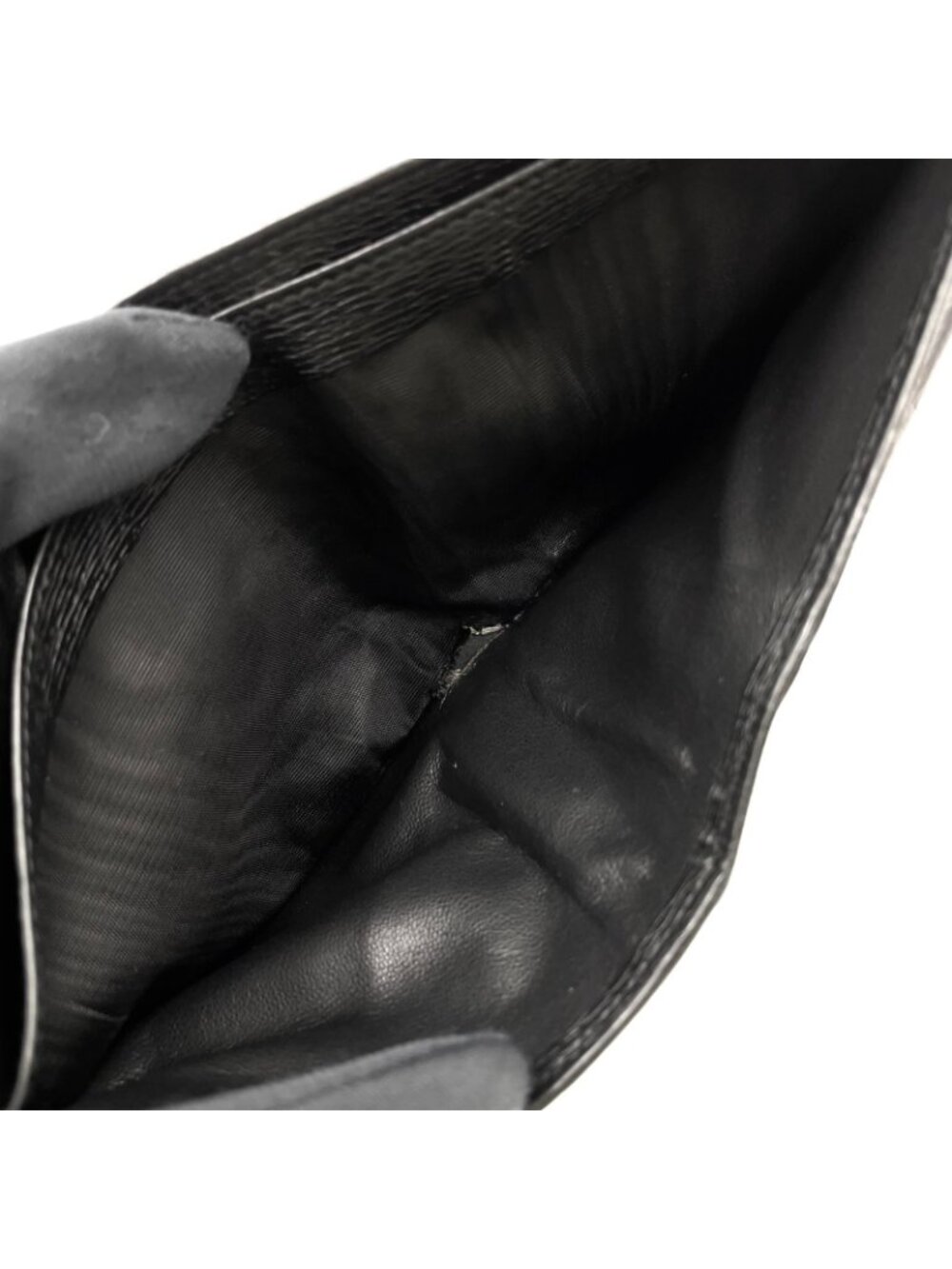 Gucci Bifold Leather Black Wallet Silver - Picture 9 of 15
